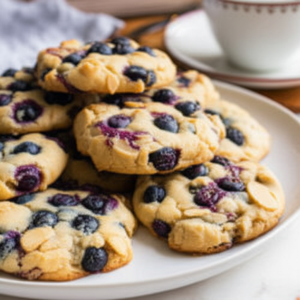 Almond Blueberry Cookies image