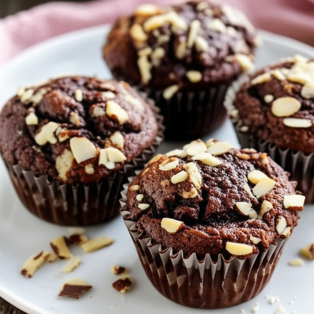 Almond Chocolate Marble Muffins image