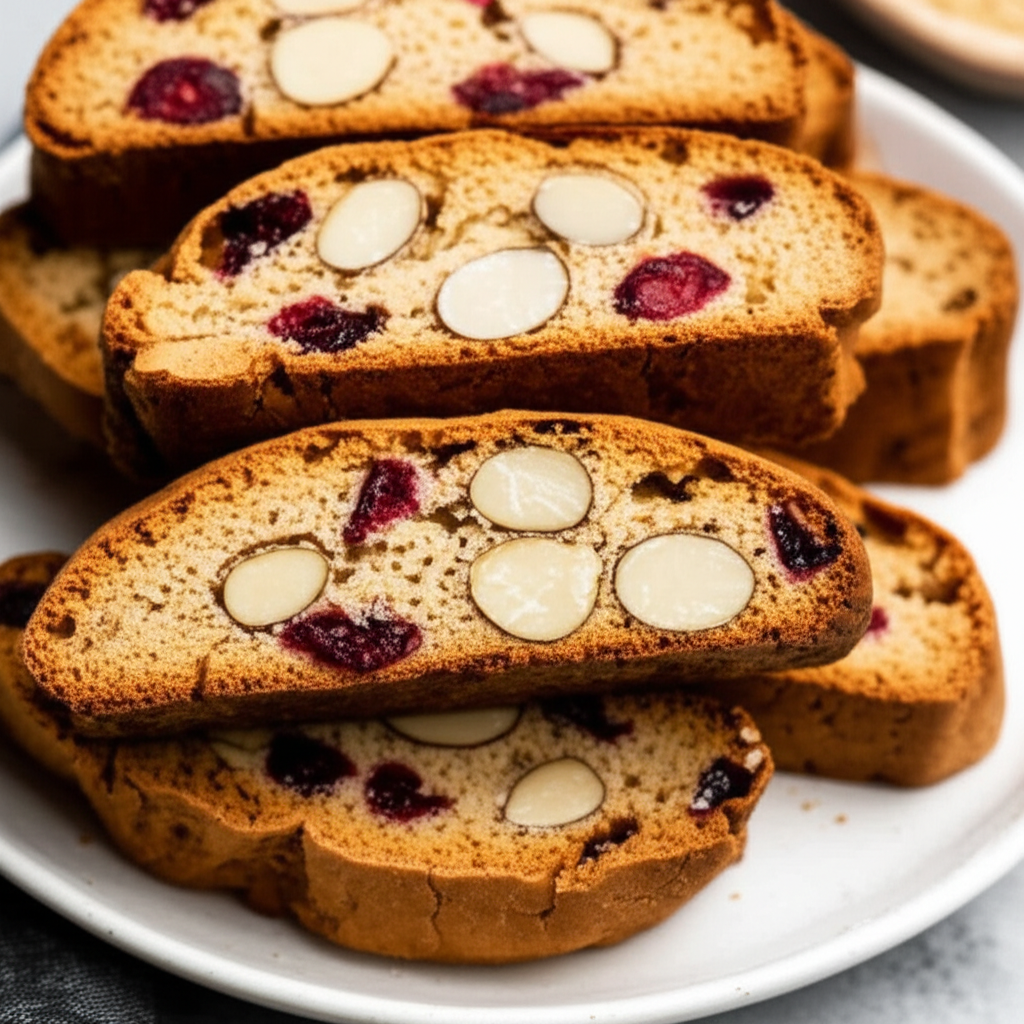 Almond Cranberry Biscotti image