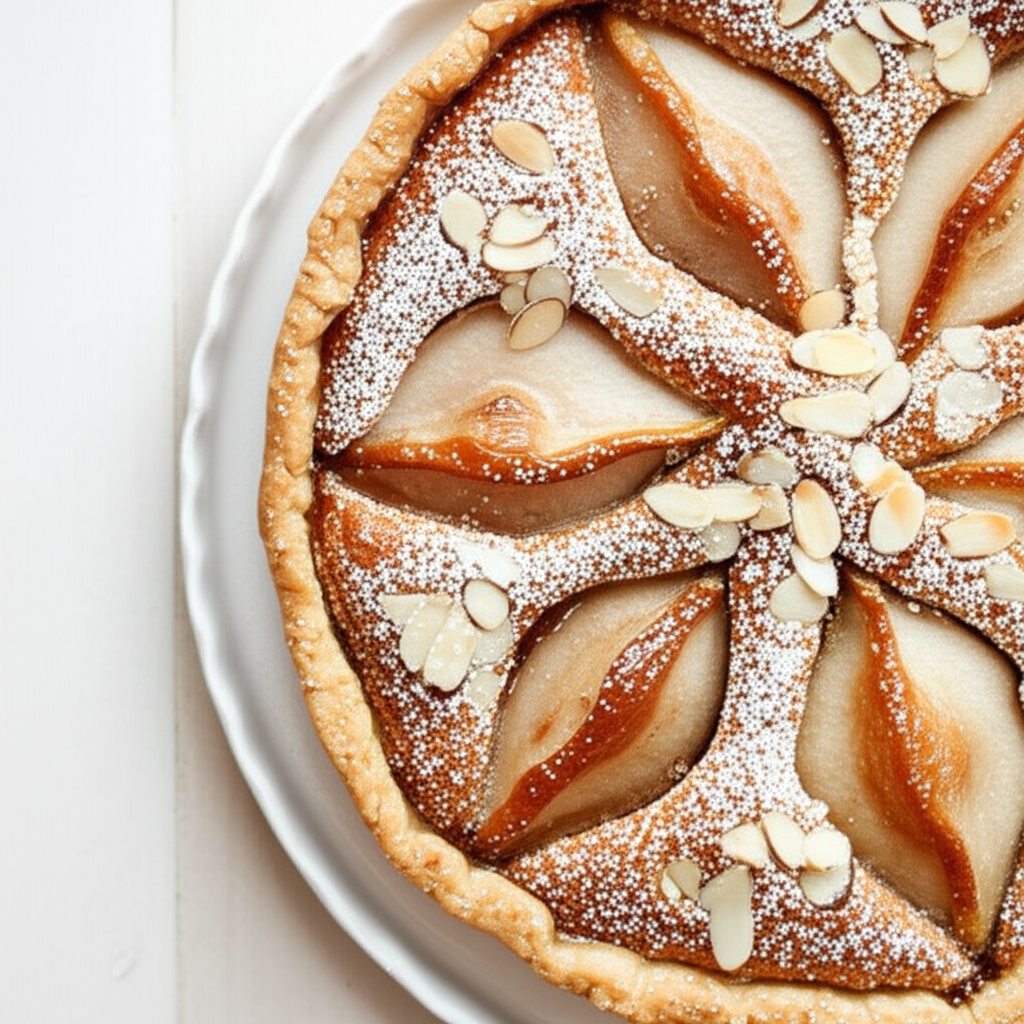 Almond Pear Tart image