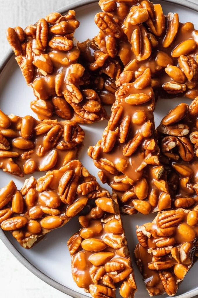 Almond Pecan Brittle image