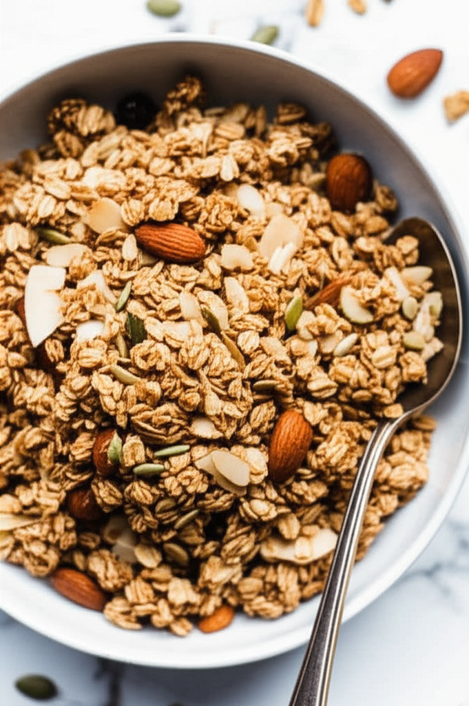 Almond Walnut Coconut Granola image