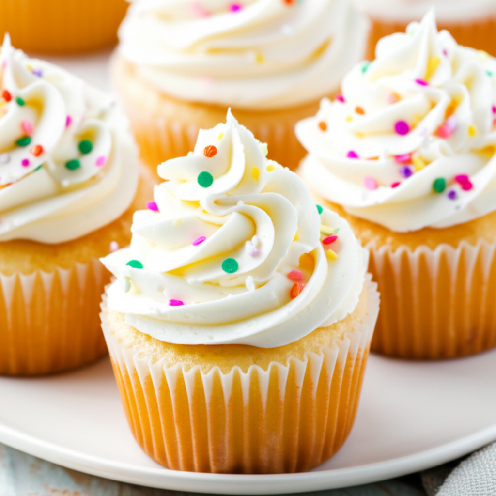 Almost Cake Mix Vanilla Cupcakes image