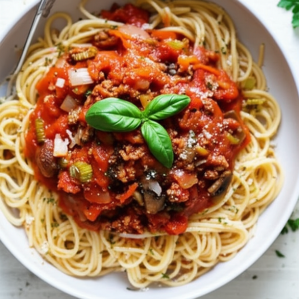 Almost Fat Free Spaghetti Bolognese image