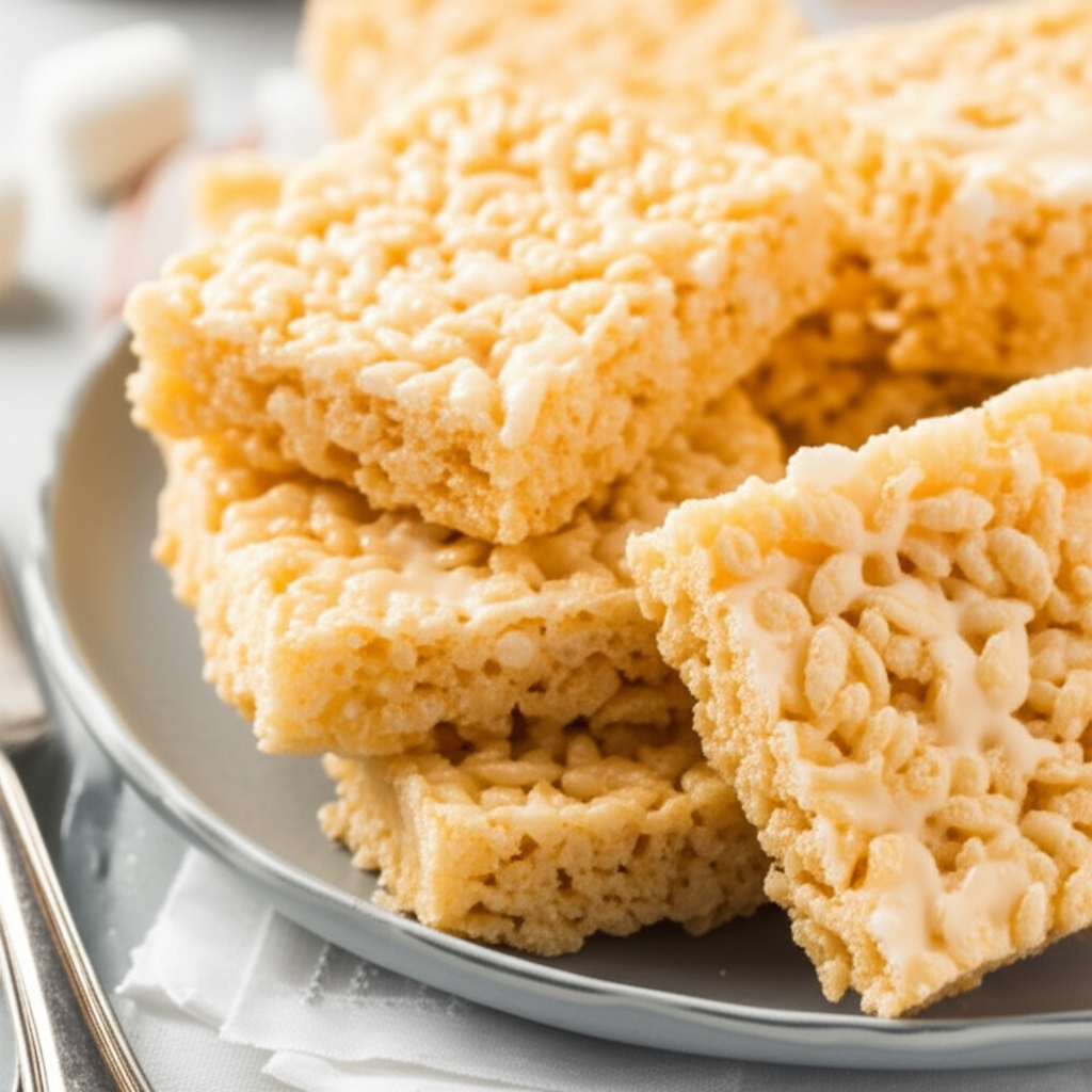 Almost Fat Free Rice Krispies Treats image