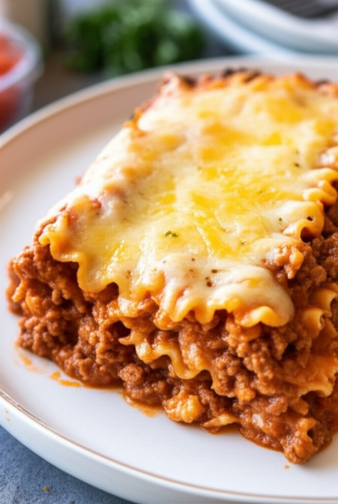 Cheesy Meat Lasagna Made Over image