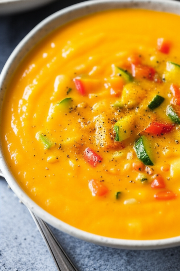 Almost Fat Free Vegetarian Butternut Squash Soup image