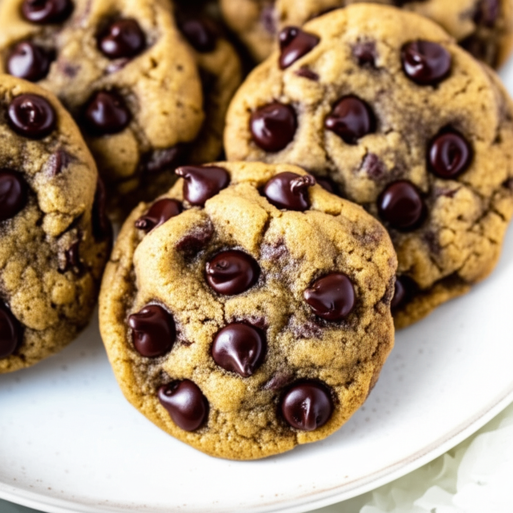 Almost Healthy And Surprisingly Good Chocolate Chip Cookies image