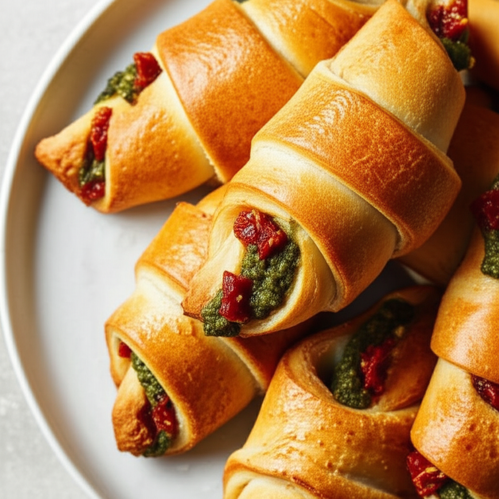 Almost Instant Tomato Basil Crescents image