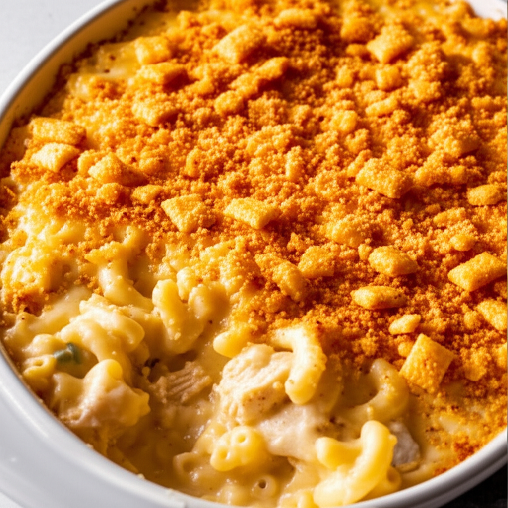 Cheez It Chicken Noodle Casserole image
