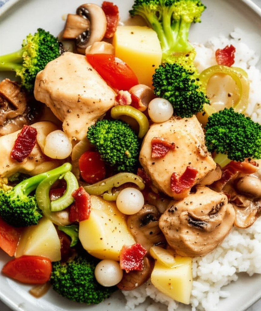 Almost One Pot Chicken Casserole image