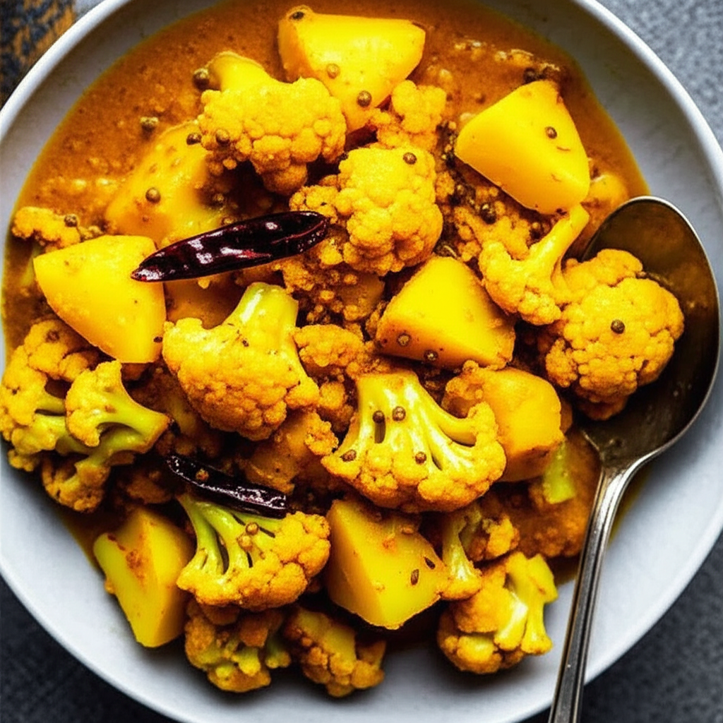 Aloo Gobi Cauliflower And Potatoes image