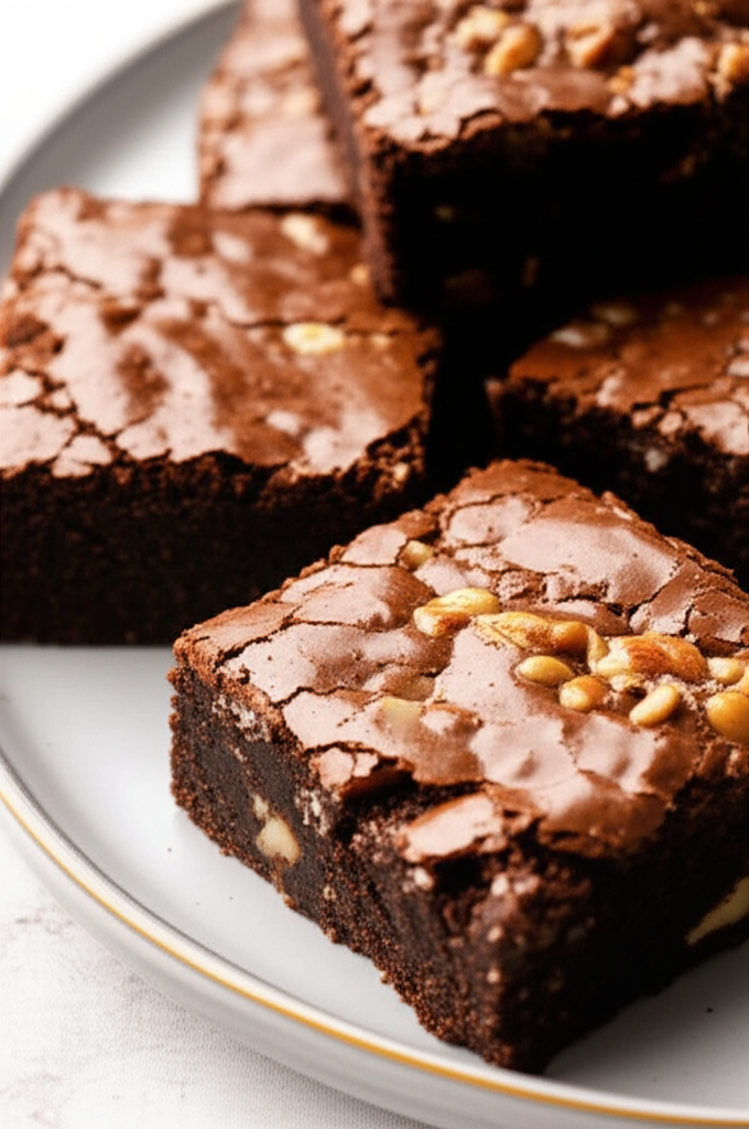Chewy And Fudgy Brownies image