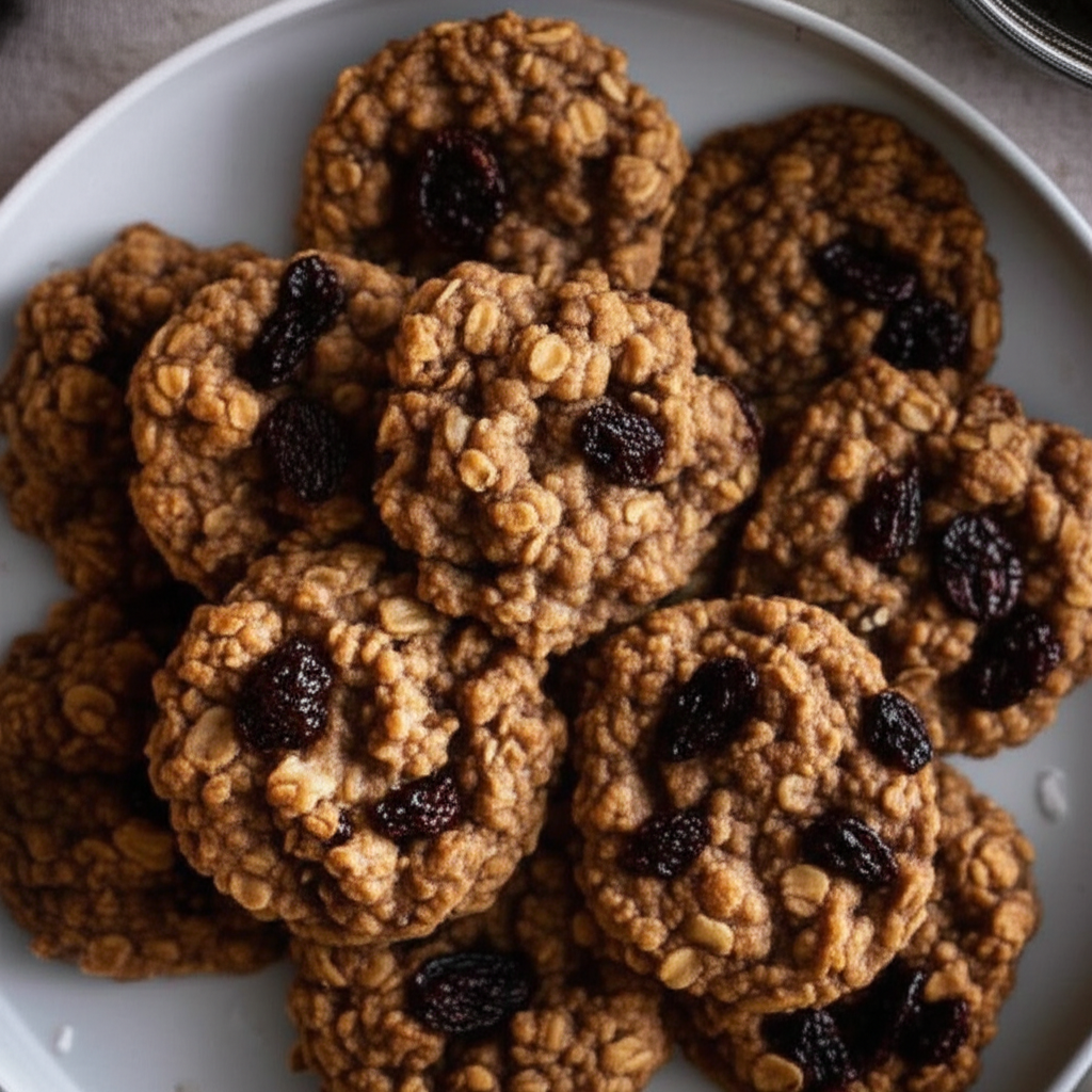 Chewy Evil Oatmeal Raisin Coconut Cookies image