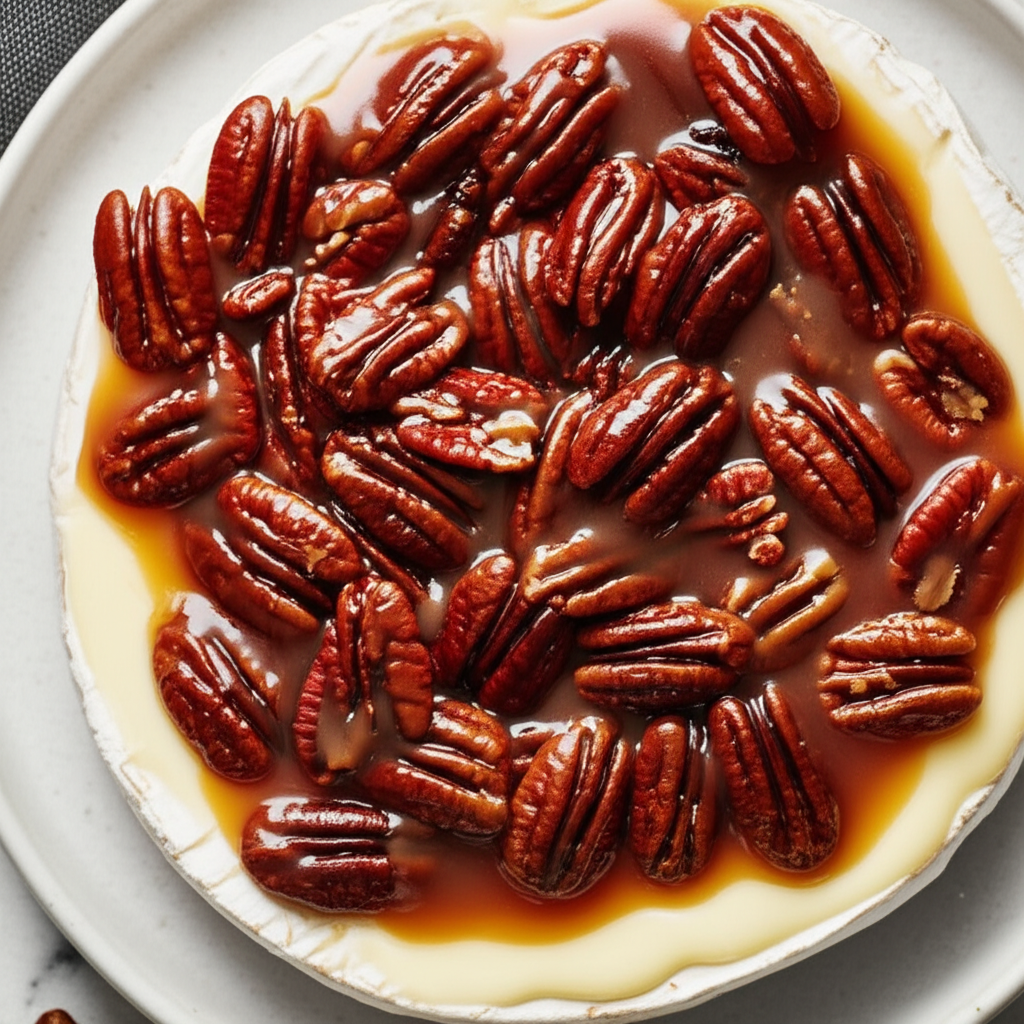 Alouette Pecan Caramel Brie Recipe image