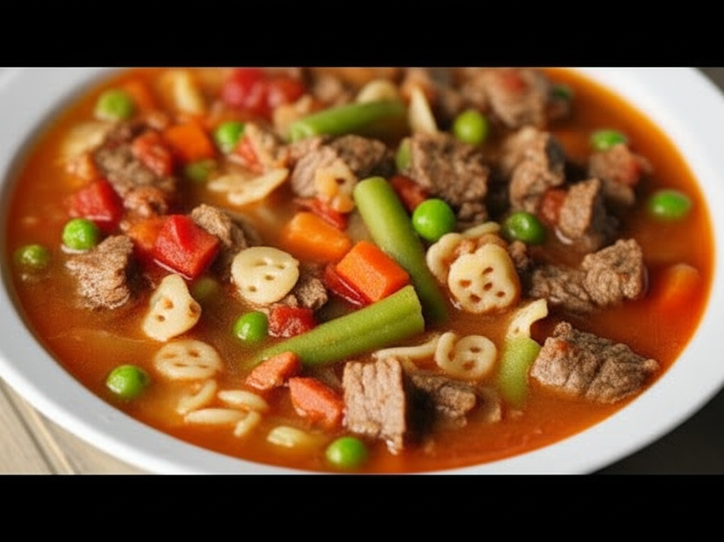 Alphabet Beef Soup image