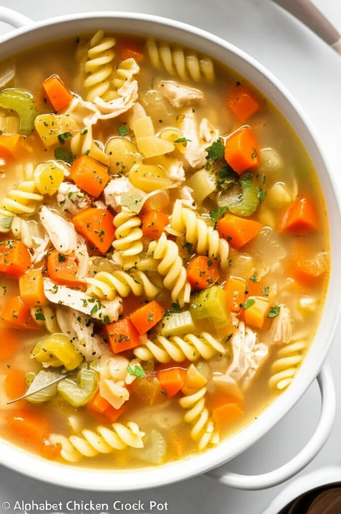 Alphabet Chicken Soup Crock Pot image