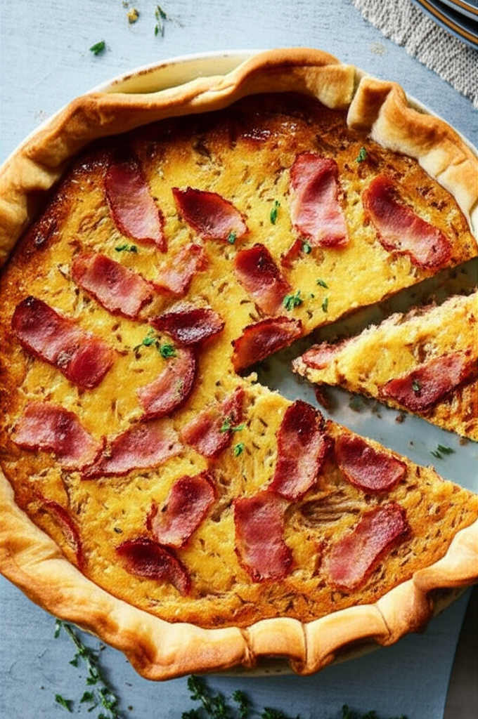 Altdeutscher Sauerkraut Kuchen German Sauerkraut Pie image