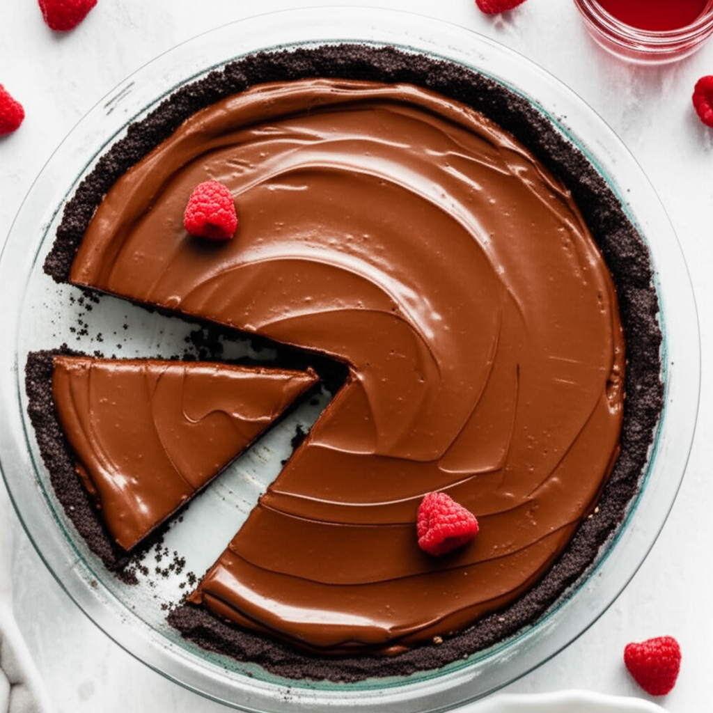 Alton Browns Dairy Free Chocolate Pie image