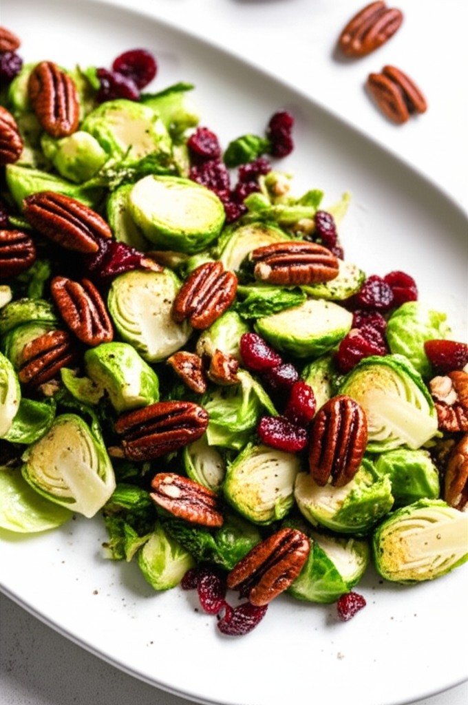 Alton Brown S Brussels Sprouts With Pecans And Cranberries image
