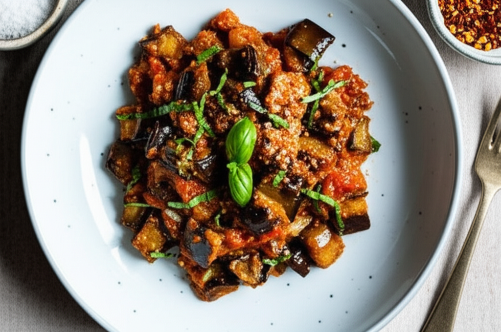 Alton Brown S Eggplant Pasta image
