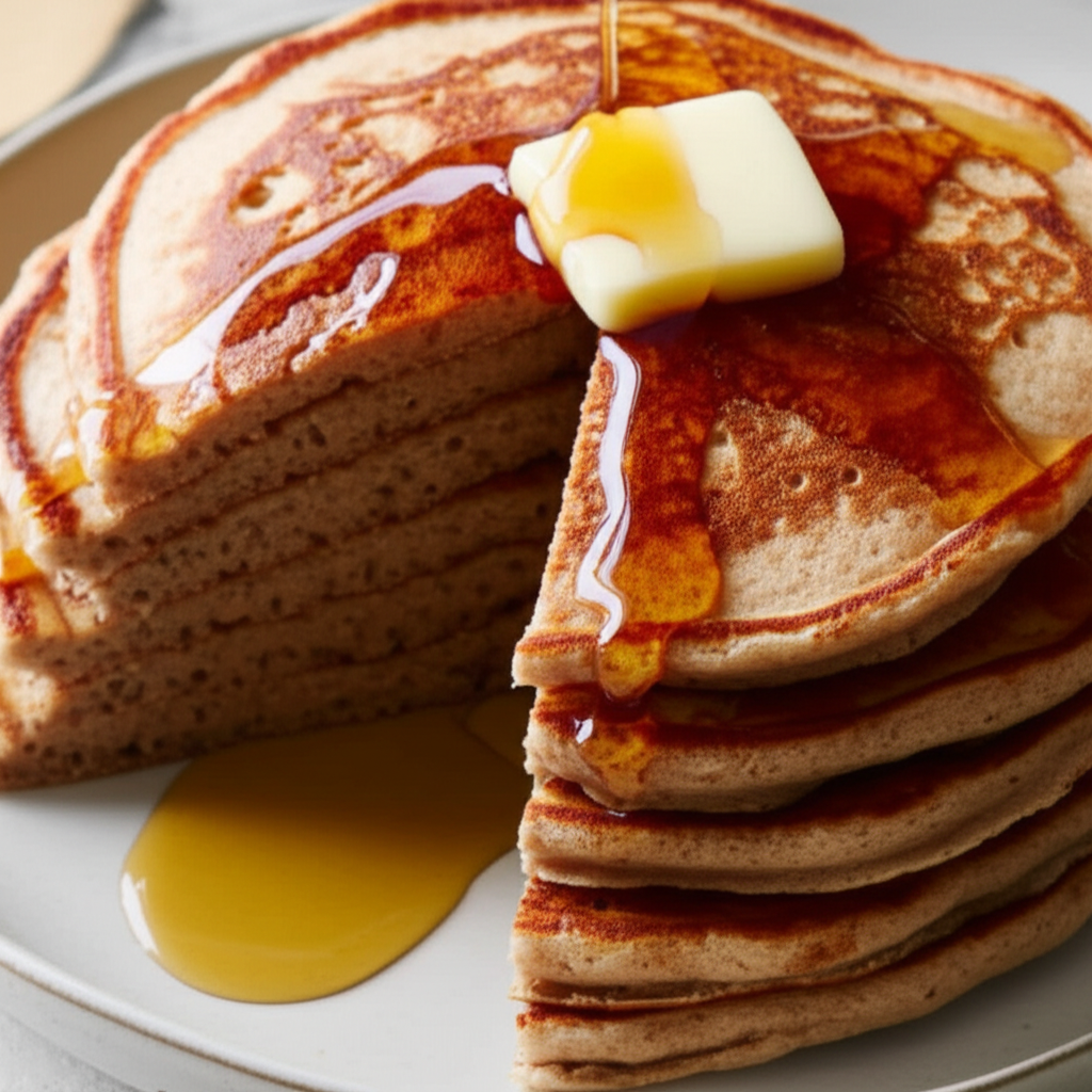 Alton Brown S Fluffy Whole Wheat Pancakes image
