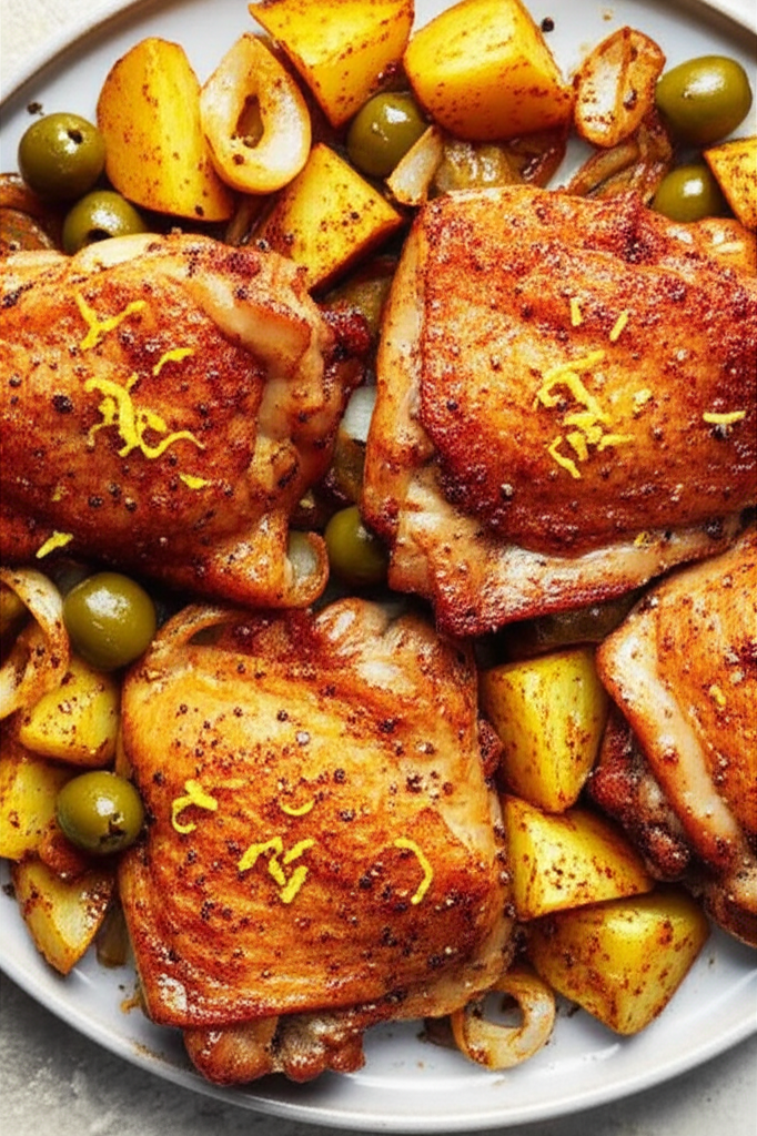 Alton Brown S Smoked Paprika Chicken And Potatoes image