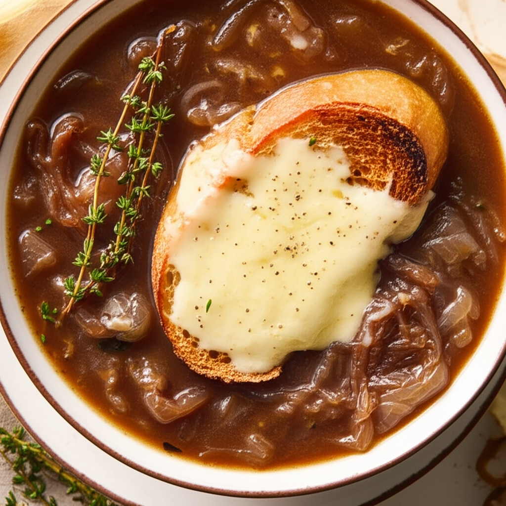 Alton S French Onion Soup Attacked By Sandi image