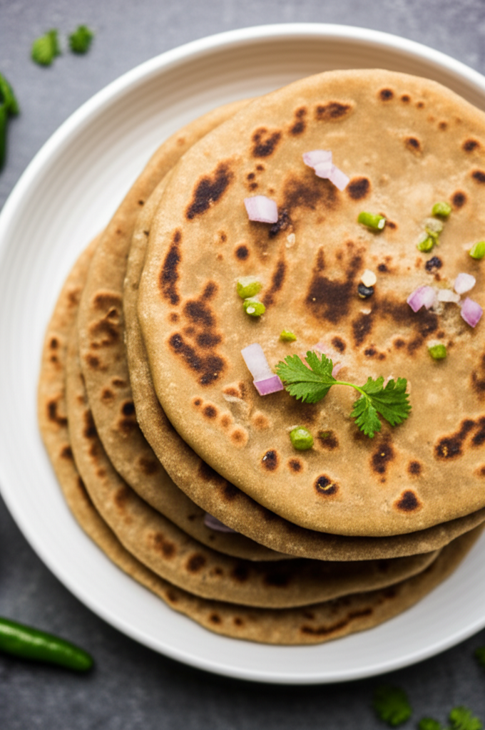 Alu Paratha Mashed Potato Stuffed Bread image