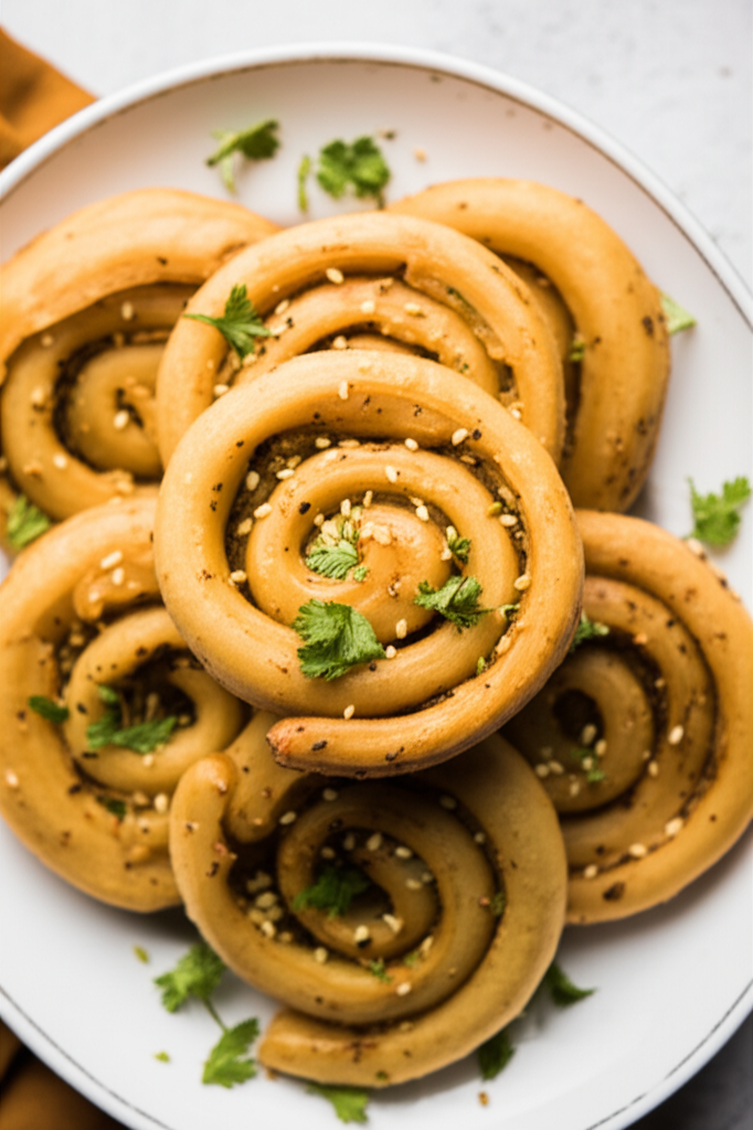 Alu Patras Fried Spicy Potato Swirls image