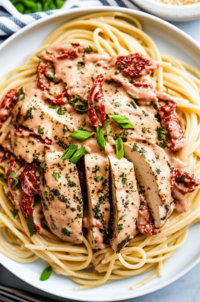 Am S 5 Star Chicken Sun Dried Tomato Alfredo image