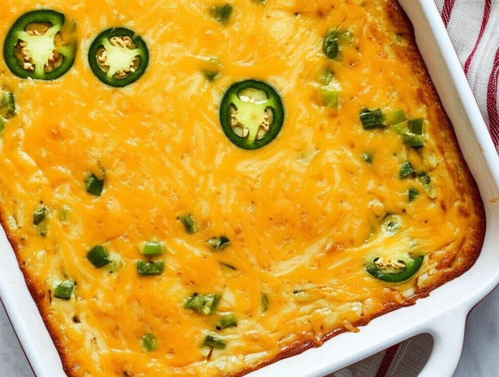 Kicked Up Baked Corn Pudding Casserole image