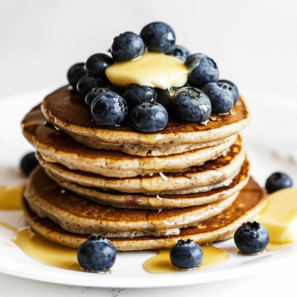 Amaranth Flax Pancakes image