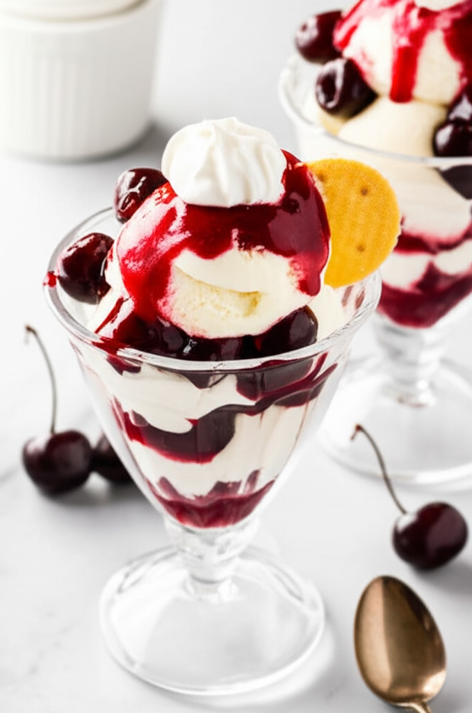 Amarena Eisbecher W Amarenakirschen Cherry Sundaes Adults Only image