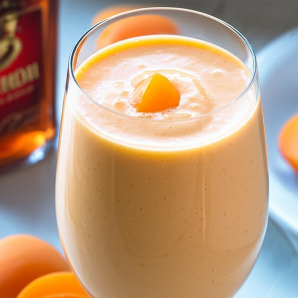 Amaretto And Apricot Smoothie Alcoholic image