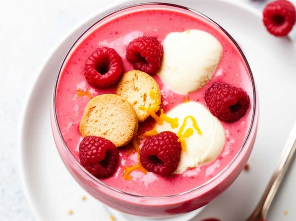 Amaretto And Raspberry Smoothie image