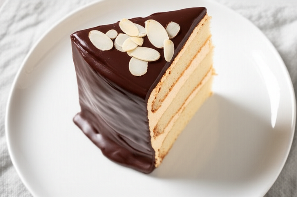Amaretto Cake With Chocolate Ganache image