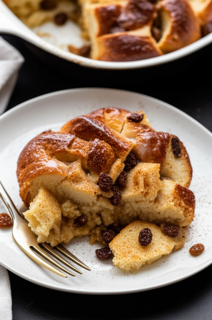 Amaretto Eggnog Bread Pudding image