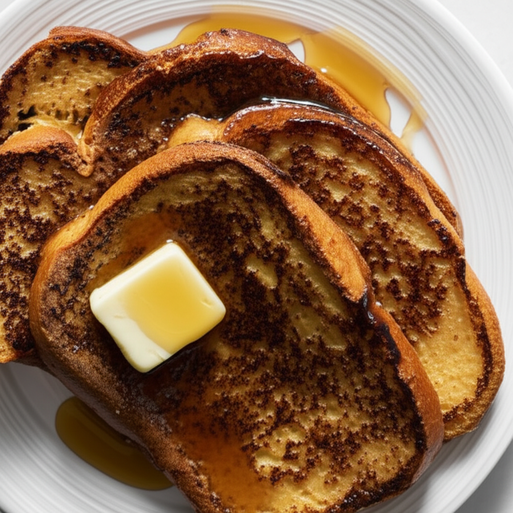 Amaretto French Toast W Amaretto Butter And Syrup image
