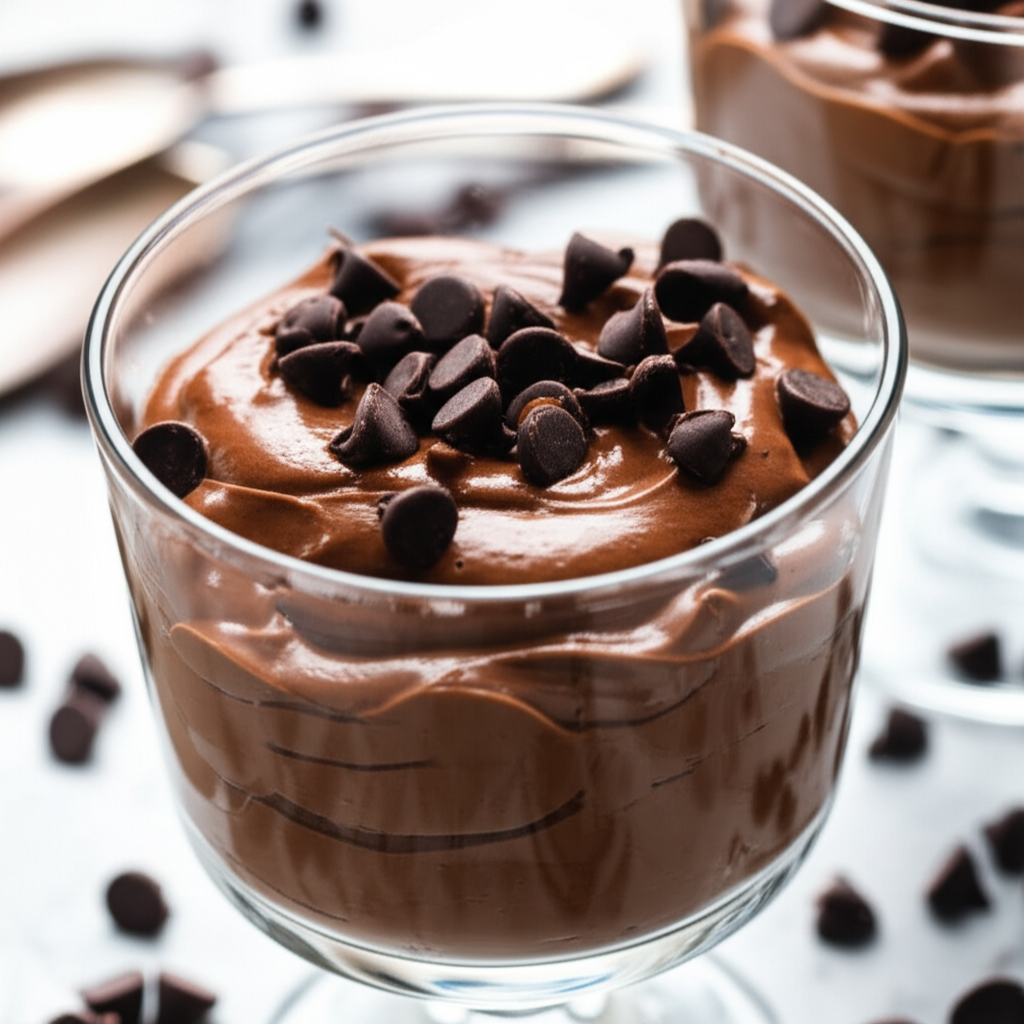 Amaretto Spiked Chocolate Mousse Vegan image