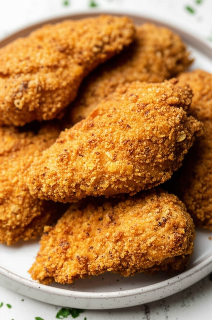 Amazing And Healthy Oven Fried Chicken image