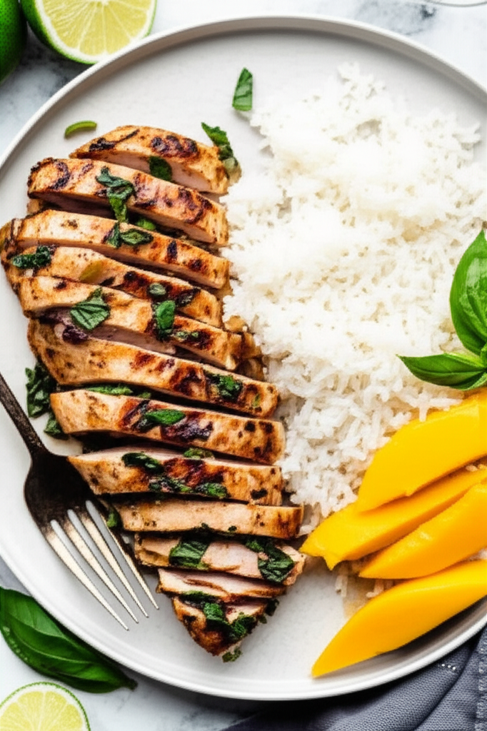 Amazing Basil Chicken Low Fat image
