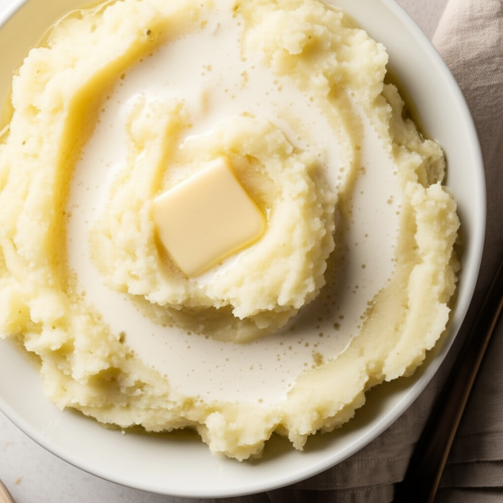 Amazing Buttermilk Garlic Mashed Potatoes image