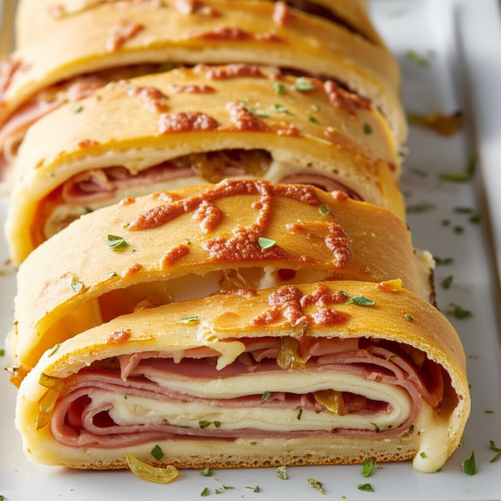 Amazing Ham Cheese Stromboli image