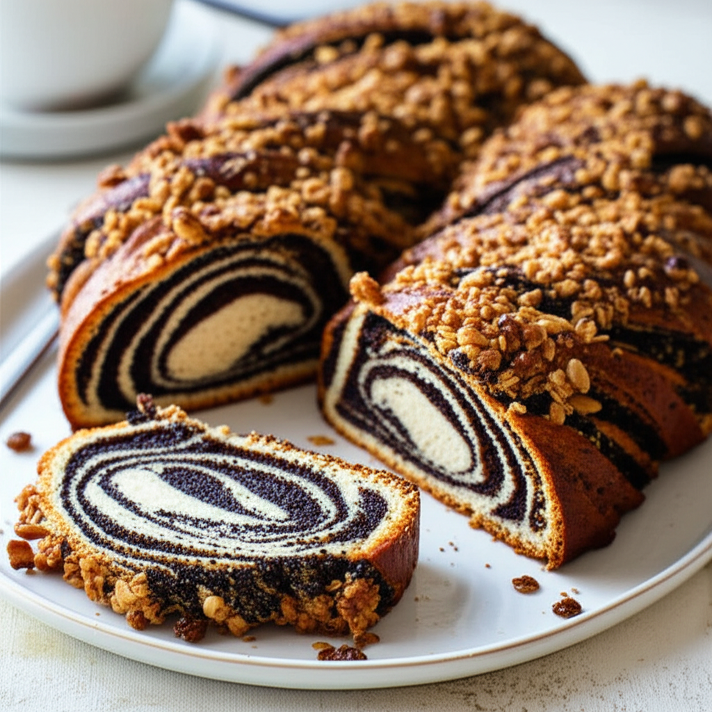 Mohnstrietzel German Poppy Seed Cake image