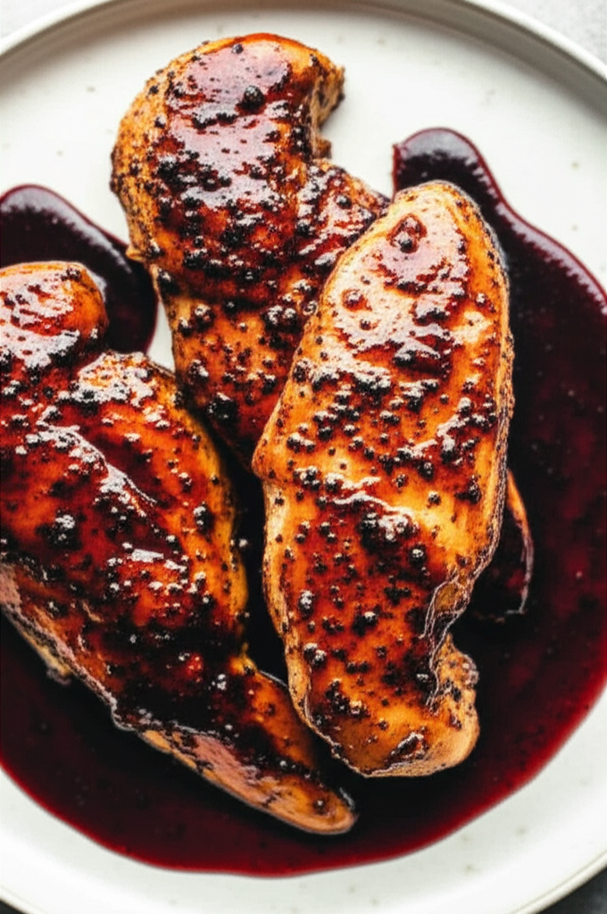 Chicken With Red Wine Reduction image