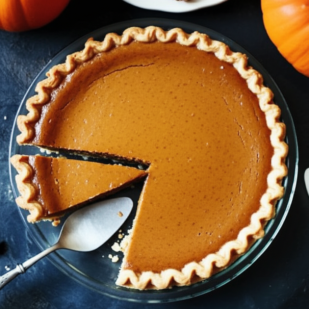 Amazing Real Pumpkin Pie image