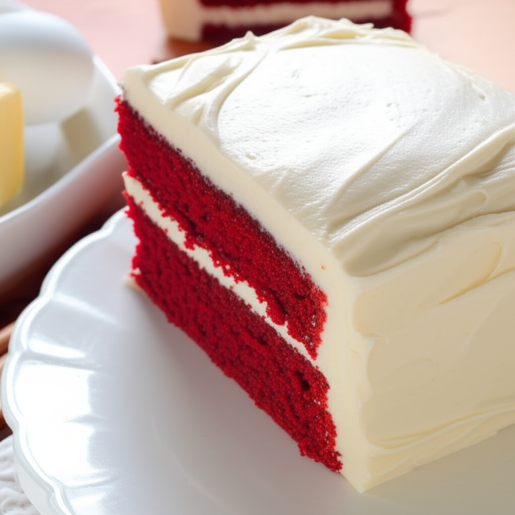 Amazing Red Velvet Cake With Frosting image