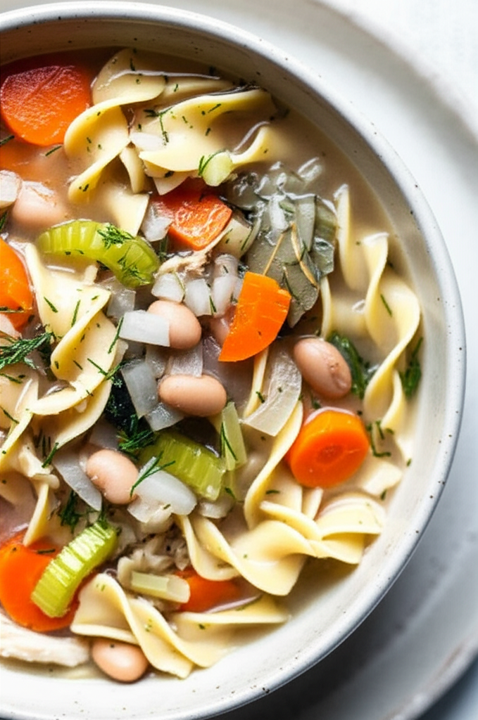 Chickenless Noodle Soup image