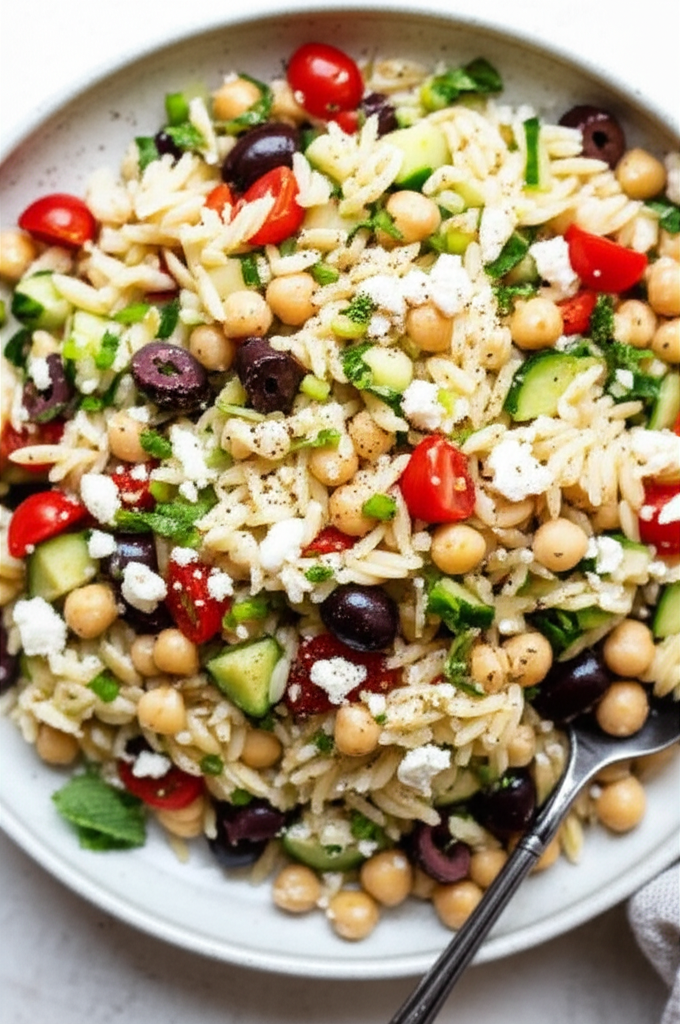 Chickpea Orzo Salad image